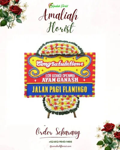 Bunga Papan Congratulation di Trenggalek